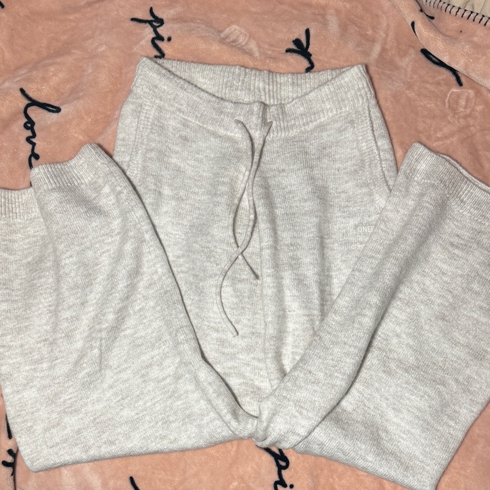 Oner oversized knit straight leg bottoms